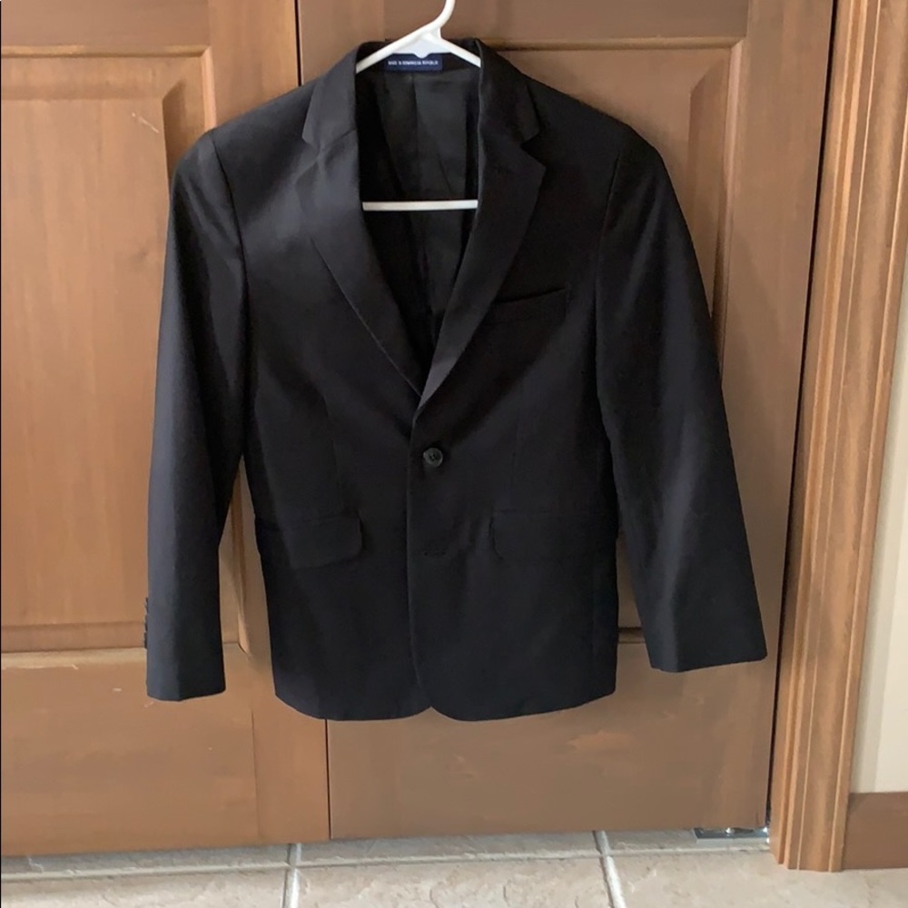 Chaps boys black suit jacket 10 regular